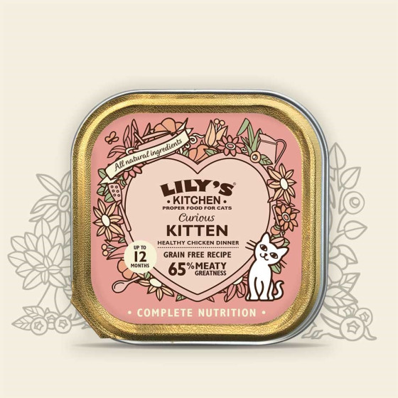 Aliment Pour Chaton Bio Lily S Kitchen Sans Cereales Au Poulet 85gr