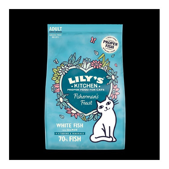 Croquette Pour Chat Lily S Kitchen Sans Cereales Au Poissons 2kg